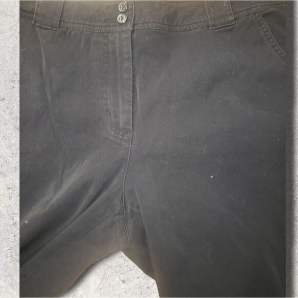 Coldwater Creek black capri pants size 14 - Picture 4 of 8